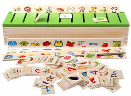 Foto van Speelgoed montessori toy children wooden creature cartoon puzzle intelligence learning early educati