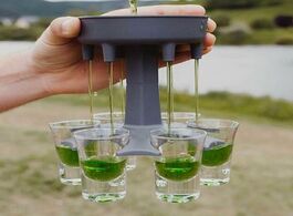 Foto van Huis inrichting 6 shot glass dispenser holder drinking games glasses get party started fast wine kit
