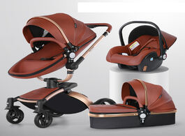 Foto van Baby peuter benodigdheden 2020 luxury stroller 3 in 1 newborn car carriange shell type pushchair hig