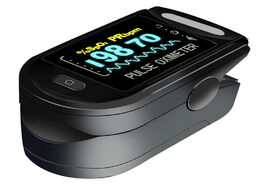 Foto van Schoonheid gezondheid medical blood oxygen monitor finger pulse oximeter saturation spo2 led digital