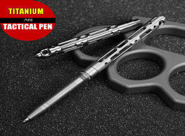 Foto van Beveiliging en bescherming titanium tc4 mini tactical pen self defense outdoor edc tool keychain poc