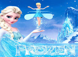 Foto van Speelgoed disney frozen princess elsa magic fairy flying hanging airplane control dolls toys
