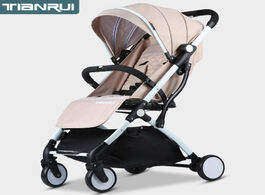 Foto van Baby peuter benodigdheden stroller foldable easy to carry high landscape infant pram carriage and ca