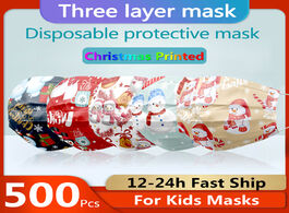 Foto van Schoonheid gezondheid fast delivery kids cartoon surgical face mask christmas printed disposable chi
