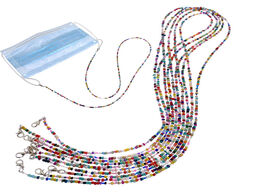 Foto van Huis inrichting mask lanyard anti separation rope colored beads lost drop hanging neck rop halter ro