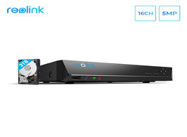 Foto van Beveiliging en bescherming reolink 16ch 5mp 4mp poe network video recorder with 3tb hdd only for hd 