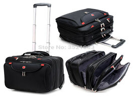 Foto van Tassen cabin rolling luggage 18 inch travel suitcase multifunction business box carry ons laptop bag