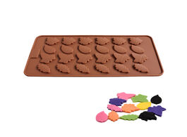 Foto van Huis inrichting 24 leaves 3d leaf shape silicone chocolate cupcake ice cake mold butter small browni