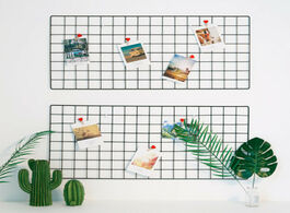 Foto van Huis inrichting 35x35cm nordic style home wall decor iron grid photo frame art display mesh organize
