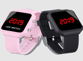 Foto van Horloge fashion led watch digital wristwatch pink silicone children watches for boys reloj ni o kids