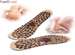 Foto van Schoonheid gezondheid fashion soft rubber cobblestone therapy acupressure pad feet massager insole f