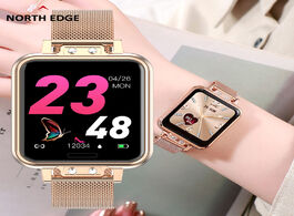 Foto van Horloge northedge 2020 digital watches women smart watch square screen girl smartwatch heart rate bl