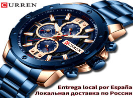 Foto van Horloge curren luxury quartz wristwatch men sport watches relogio masculino 8336 stainless steel ban