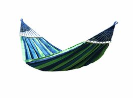 Foto van Meubels portable hammock outdoor garden sports home travel camping swing 190 x 80cm double canvas st