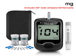 Foto van Gereedschap full auto blood glucose monitor diabetes testing kit meter with test strips battery powe