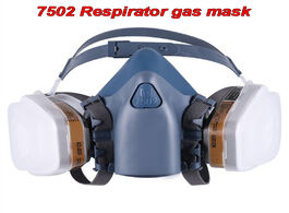 Foto van Beveiliging en bescherming 7502 gas mask chemical respirator protective industrial paint spray anti 