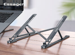 Foto van Computer essager portable laptop holder foldable stand aluminium table desk riser support for macboo