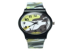 Foto van Horloge camouflage fashion ultra thin watches simple children watch quartz wristwatch for girls boy 