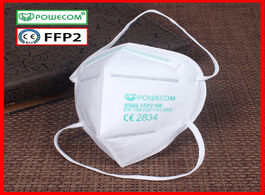 Foto van Beveiliging en bescherming powecom ce ffp2 mask headband style safety respirator 95 filtration mouth