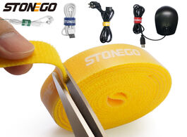 Foto van Telefoon accessoires stonego usb cable winder organizer ties mouse wire earphone holder hdmi cord fr