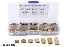 Foto van Bevestigingsmaterialen m3 knurled nuts brass threaded heat insert plastic 3d printing parts set kit 