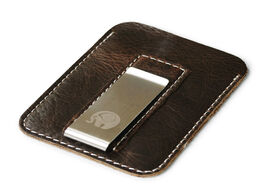 Foto van Tassen 2020 trend coffee unisex original leather design fashion slim wallet front pocket money clip 