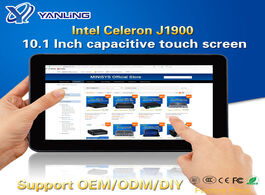 Foto van Computer yanling rugged industrial tablet pc intel j1900 2 lan desktop all in one 10.1 capacitive to