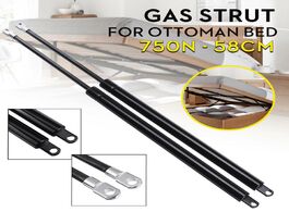 Foto van Meubels 2x 58cm 750n universal shock lift strut support bar gas spring up pneumatic for ottoman stor