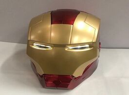 Foto van Speelgoed 2019 new super hero iron man helmet 1:1 ironman mask pvc action figure cosplay light led m