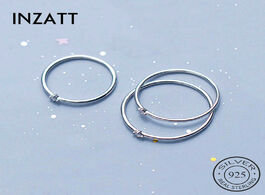 Foto van Sieraden inzatt real 925 sterling silver minimalist zircon round ring for fashion women birthday par