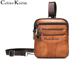 Foto van Tassen celinv koilm unisex small sling messenger bags for men leather shoulder waist bag crossbody m