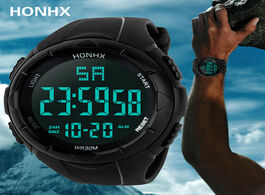 Foto van Horloge luxury men watches analog digital military sport led waterproof wrist watch w3
