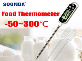 Foto van Gereedschap digital kitchen food thermometer for meat cooking water milk probe temperature meter gau