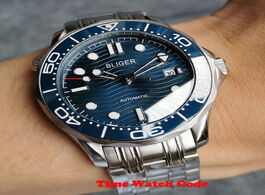 Foto van Horloge bliger 41 mm automatic men s wristwatch miyota 8215 nh35 movement date indicator sapphire gl
