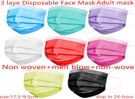 Foto van Beveiliging en bescherming in stock! 10 50 100 pcs disposable mondmasker earloop face mouth masks no