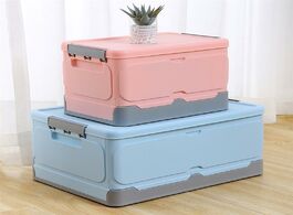 Foto van Huis inrichting collapsible storage box multi functional office home plastic container foldable book