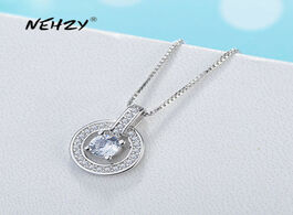 Foto van Sieraden nehzy 925 sterling silver new woman fashion jewelry high quality crystal zircon heart only 
