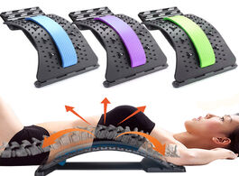 Foto van Schoonheid gezondheid magnetic back stretcher lumbar spine traction massage pain support pressure th