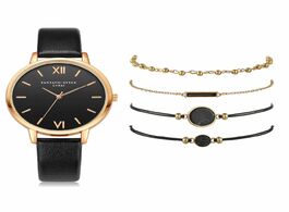 Foto van Horloge bracelet watches set female black quartz watch luxury women for valentine s gift gold jewelr