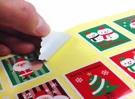 Foto van Kantoor school benodigdheden 100pcs lot colored christmas stamp design kraft seal sticker paper mate