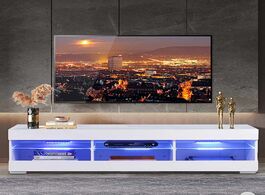 Foto van Meubels 57 detachable led tv unit cabinet stands with 6 open drawers bracket home living room furnit