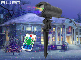Foto van Lampen verlichting alien moving static red green blue dots star christmas laser light projector outd