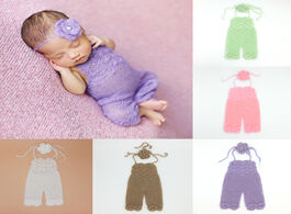 Foto van Baby peuter benodigdheden newborn photography clothing soft mohair headwear suspenders trousers prop