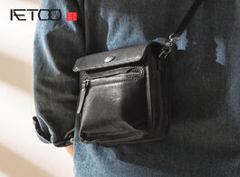 Foto van Tassen aetoo leather men s casual shoulder bag personalized mobile phone fashion crossbody