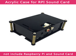 Foto van Computer raspberry pi analog audio board acrylic case for hifi dac sound card box shell 3 model b 3b