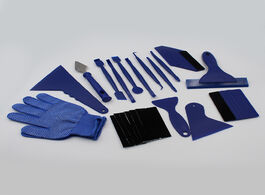 Foto van Auto motor accessoires 2 color vinyl wrap film tools replacement car squeegee scrapers kit for windo