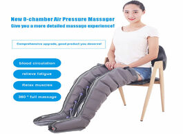 Foto van Schoonheid gezondheid eight chamber air pressure leg massager promotes blood circulation body muscle