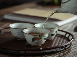Foto van Huis inrichting ru tea cup porcelain gracked glaze can raise large size teacup new chinese style cer