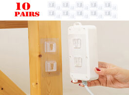 Foto van Huis inrichting 10pc double sided adhesive wall hooks rack transparent hanging hook suction cup suck