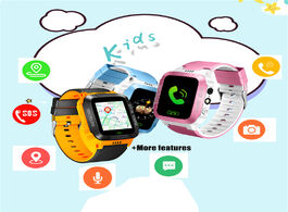 Foto van Horloge smart watch kids touch screen camera positioning for children s watches sos call location an